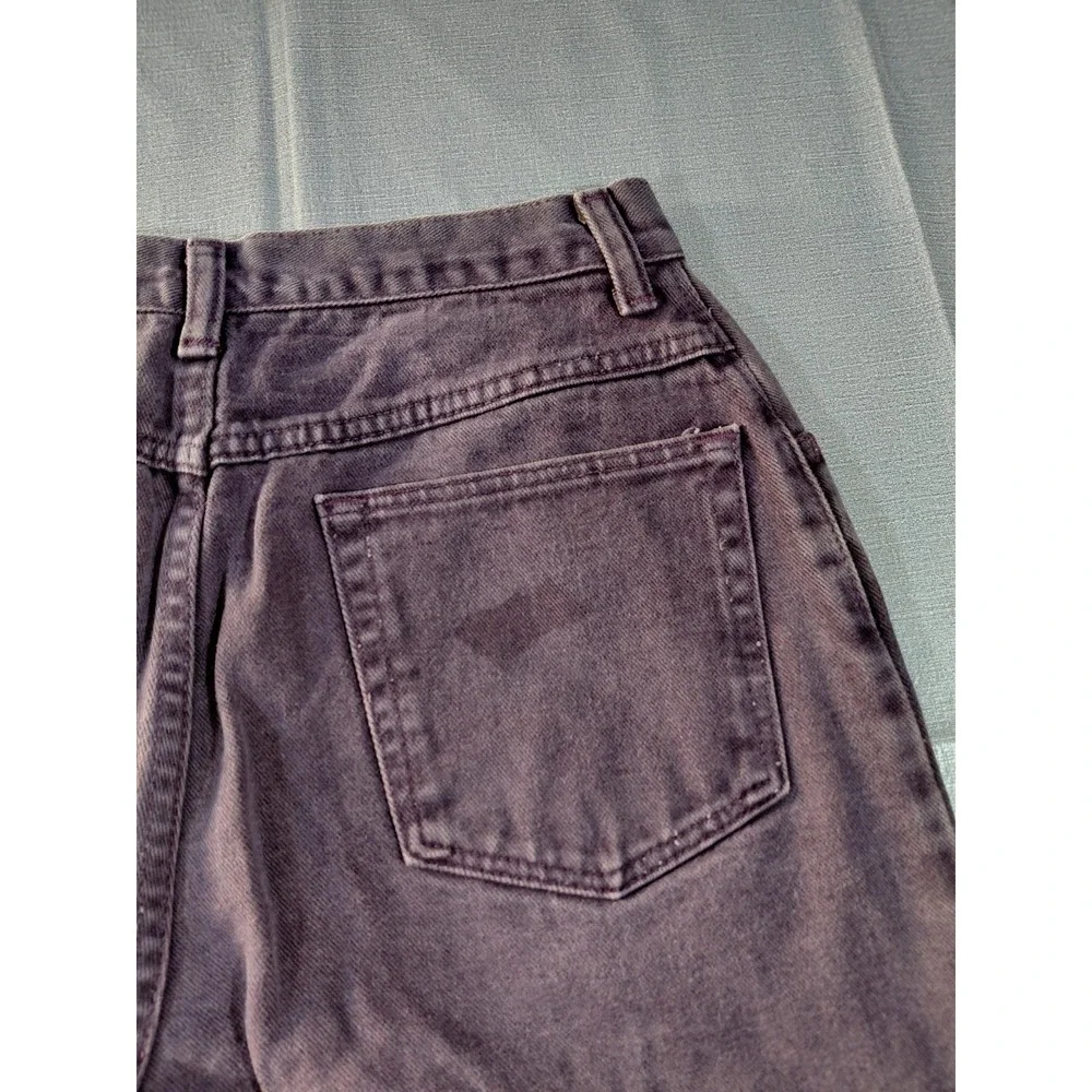 Vtg Wrangler for Women High Rise Tapered Leg Jeans 12x34‎ Purple Denim